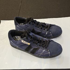 RARE 90'S Vintage Macbeth Navy and Black Sneakers Mens Size 11